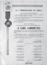 Reconocimientos a Luis Lupercio Lupercio