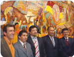 Inauguración de mural en la Gobernación Azuaya