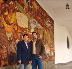 Inauguración de mural en la Gobernación Azuaya