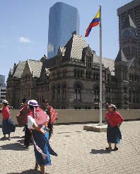 Danza vernacular ecuatoriana en Canadá.