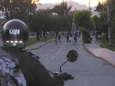 Actos vandálicos dentro de los predios universitarios.