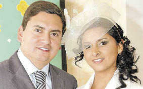 Carmen Lucía Bermeo y Leonardo Berrezueta contrajeron matrimonio civil