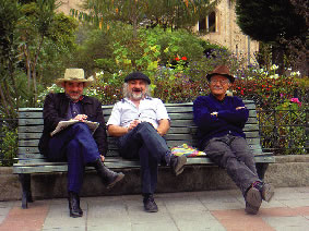 Carlos Montesinos, Iván Peña y Alfredo Vivar