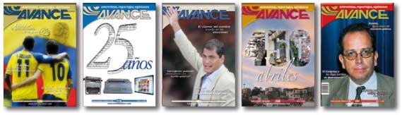 Portadas de la Revista Avance