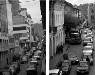 El tráfico en las calles de Cuenca