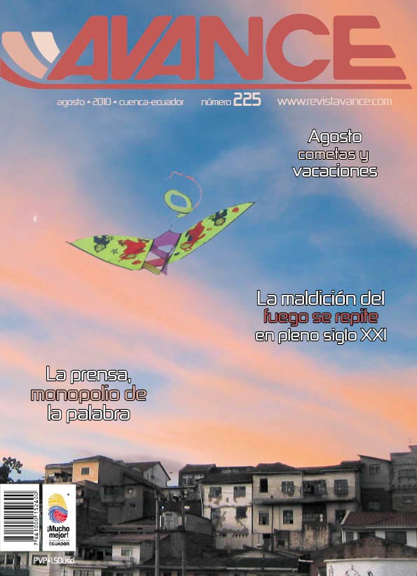 Portada de la Revista Avance del mes de Agosto de 2010