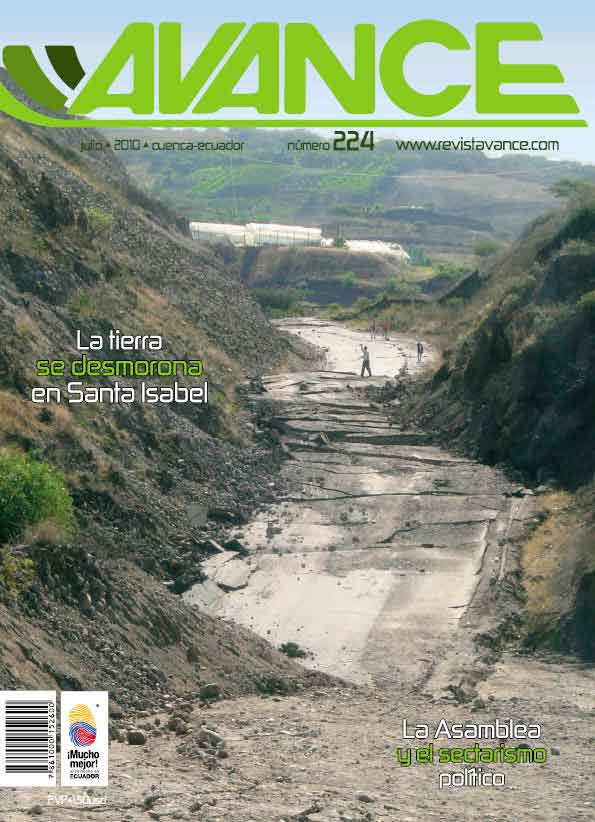 Portada de la Revista Avance del mes de Julio de 2010