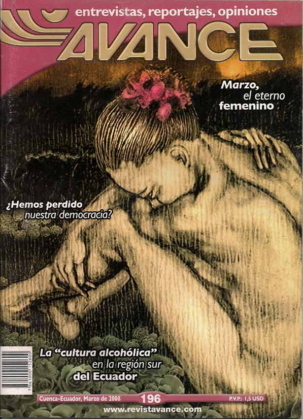 Portada de la Revista Avance del mes de Marzo del 2008