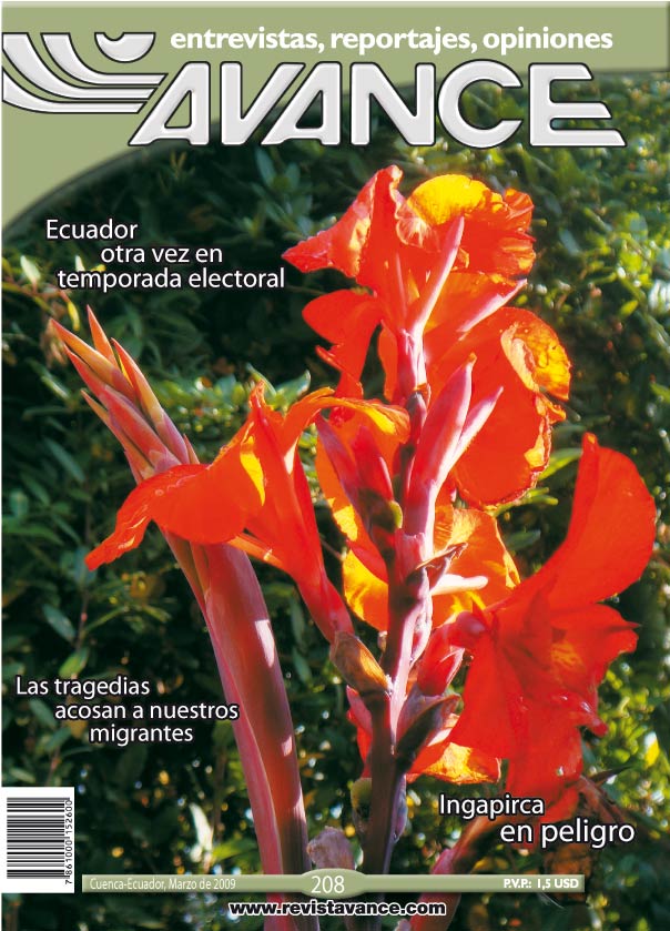 Portada de la Revista Avance del mes de Marzo de 2009