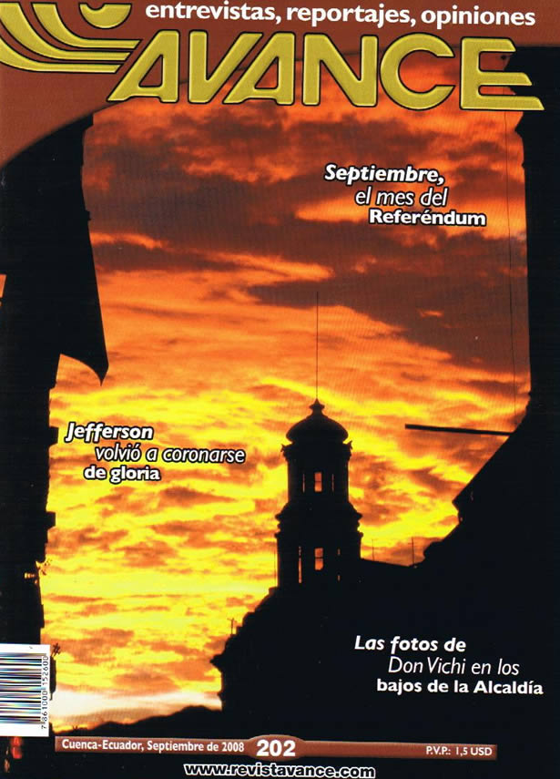 Portada de la Revista Avance del mes de Septiembre de 2008